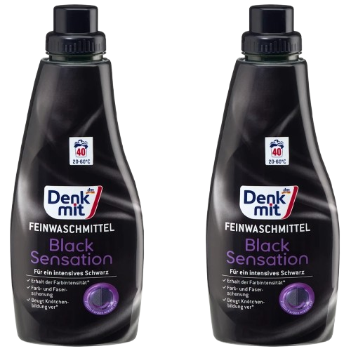 Гель для стирки черного и темного белья DenkMit Black Sensation 1 л 40 стирок 2 шт. (EPI-15102025-737)