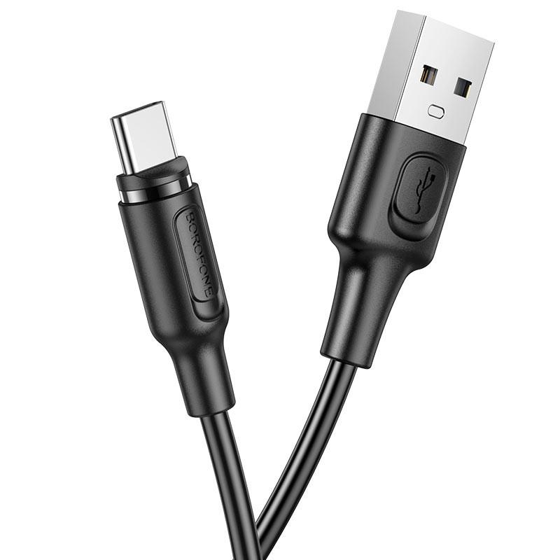 Дата кабель Borofone BX41 Amiable USB to Type-C 1 м Black Дата кабель Borofone BX41 Amiable USB to Type-C 1 м Black