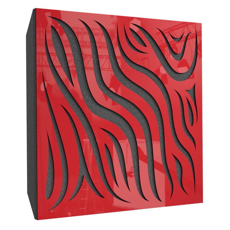 Акустическая панель Ecosound Chimera Plastic 50х50 см 73 мм Красный (931)