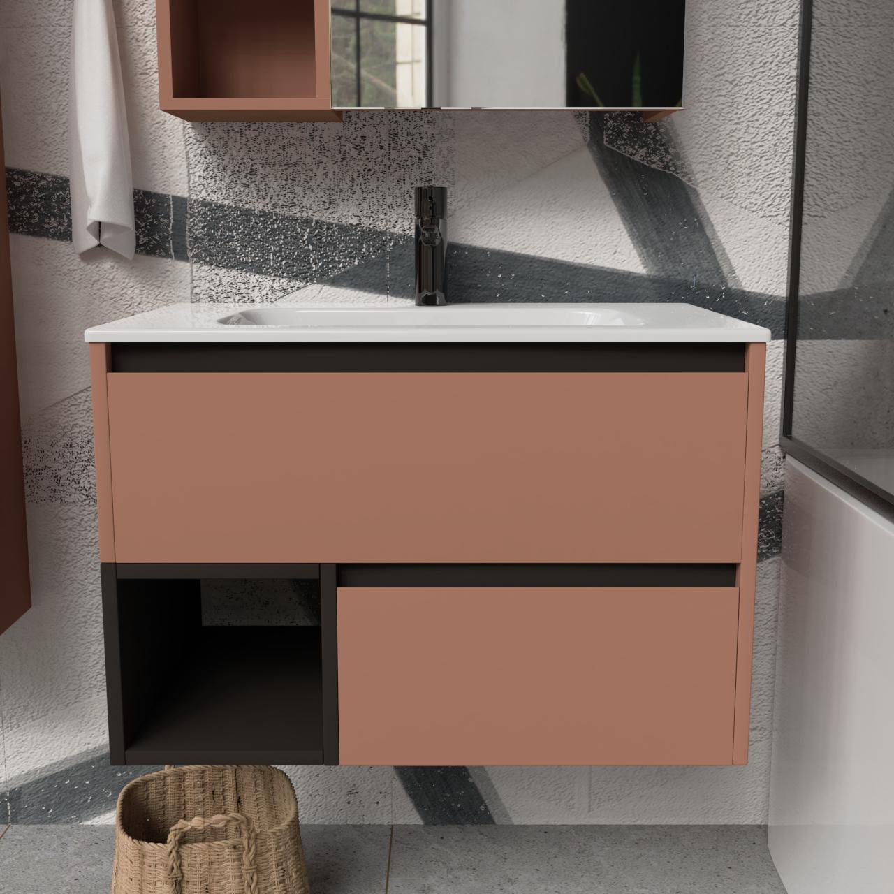 Тумба підвісна з раковиною MVK Vostok Craft 80 В2 800х450х530 мм Сахара (c280skh) - фото 1 Тумба підвісна з раковиною MVK Vostok Craft 80 В2 800х450х530 мм Сахара (c280skh) - фото 1