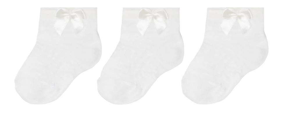 Носки детские хлопковые демисезонные для девочки Gabbi NSD-441 р. 8-10 6 пар Белый (90441)