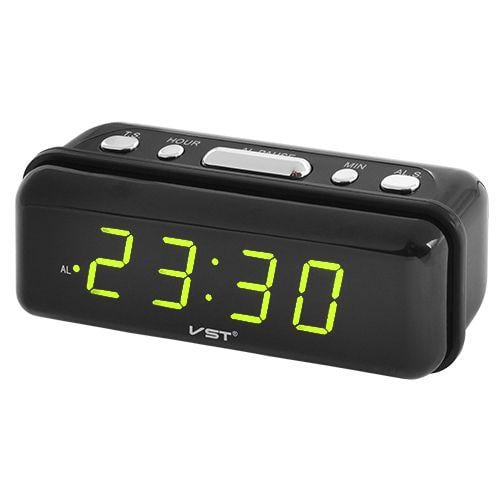 Часы настольные с будильником VST-738-2 Green Light