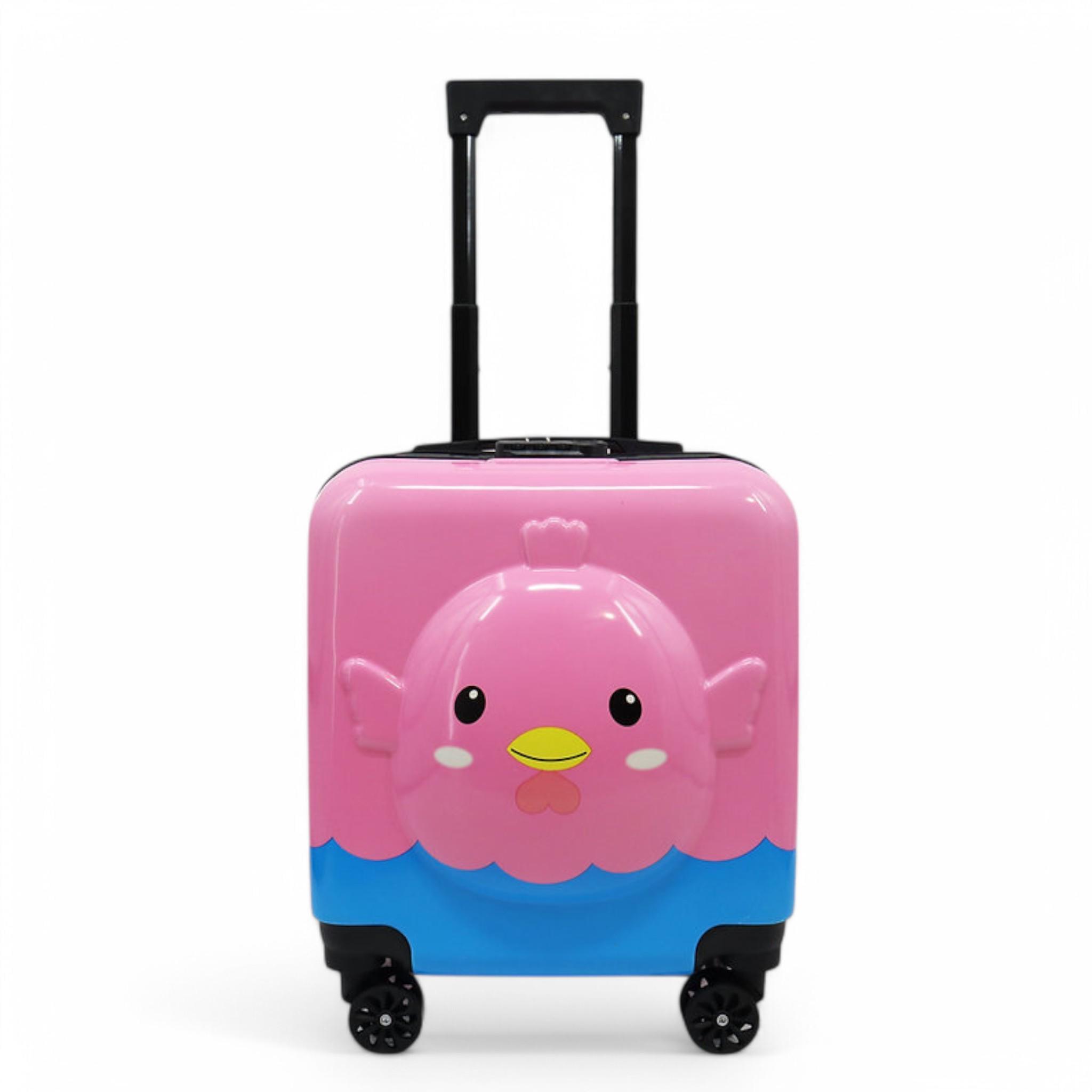 Чемодан детский H&H Pink Chicken ABS-пластик на 4 колесиках с кодовым замком 35 л (S_D-24) Чемодан детский H&H Pink Chicken ABS-пластик на 4 колесиках с кодовым замком 35 л (S_D-24)
