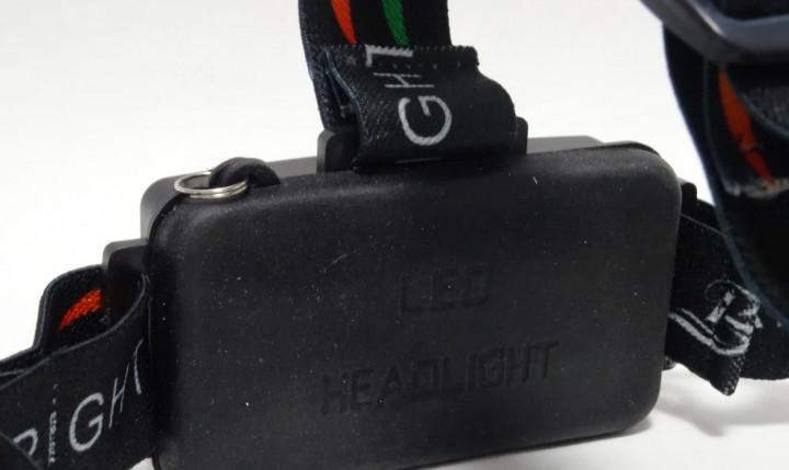 Фонарь налобный HeadLight USB 2 аккумулятора светодиодный Черный - фото 2