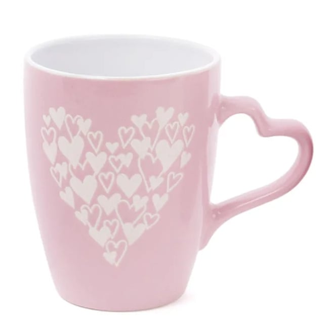 Чашка керамическая Flora Сердца 0,33 л (31580)