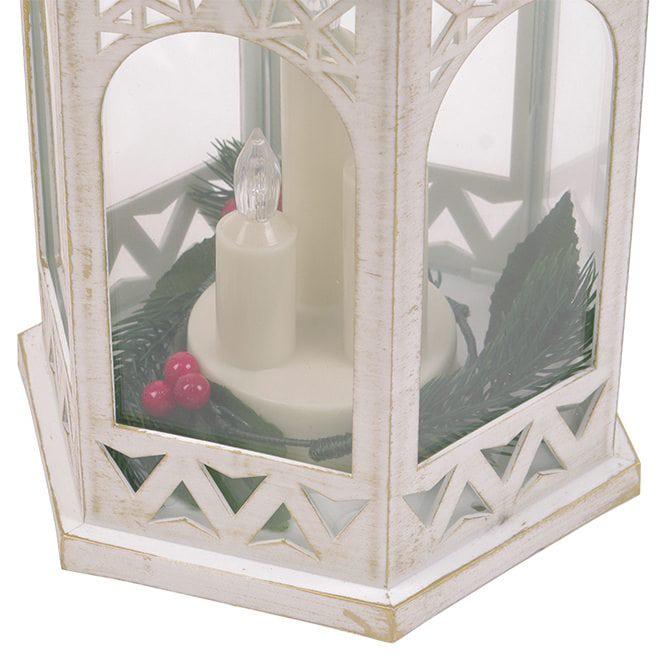 Подсвечник-фонарь LED Flora с 3-мя свечами Белый с золотом (27755) - фото 3 Подсвечник-фонарь LED Flora с 3-мя свечами Белый с золотом (27755) - фото 3