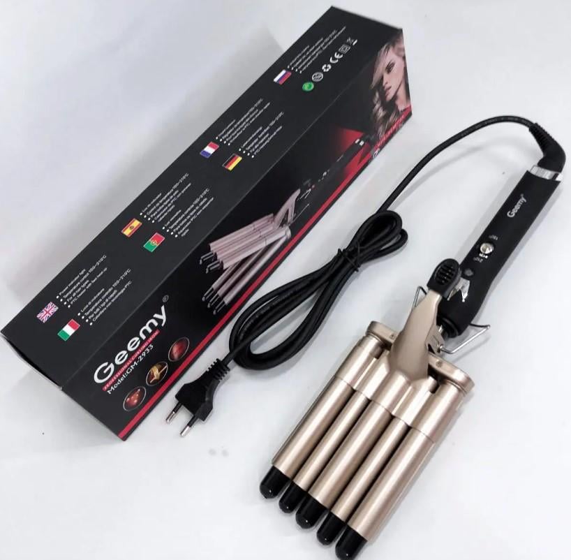 Плойка-стайлер для волос Gemei GM-2933 5 волн 45 Вт (2390000039) - фото 9 Плойка-стайлер для волос Gemei GM-2933 5 волн 45 Вт (2390000039) - фото 9