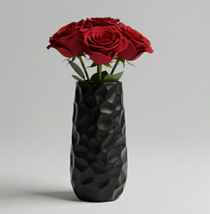 Ваза Nana ceramics Сота 29 см Черный (9036)