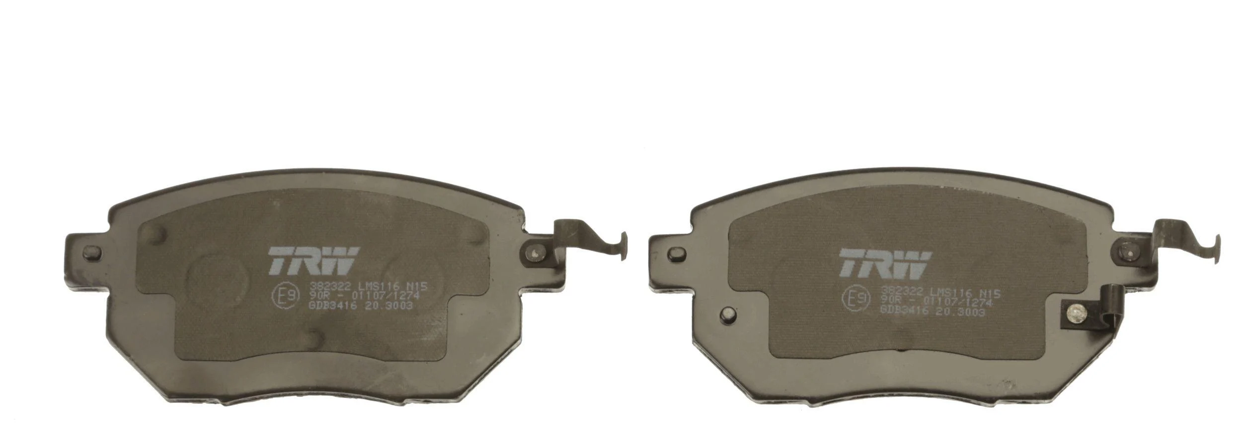 Комплект тормозных накладок для дисковых тормозов TRWGDB3416 (GDB3416)