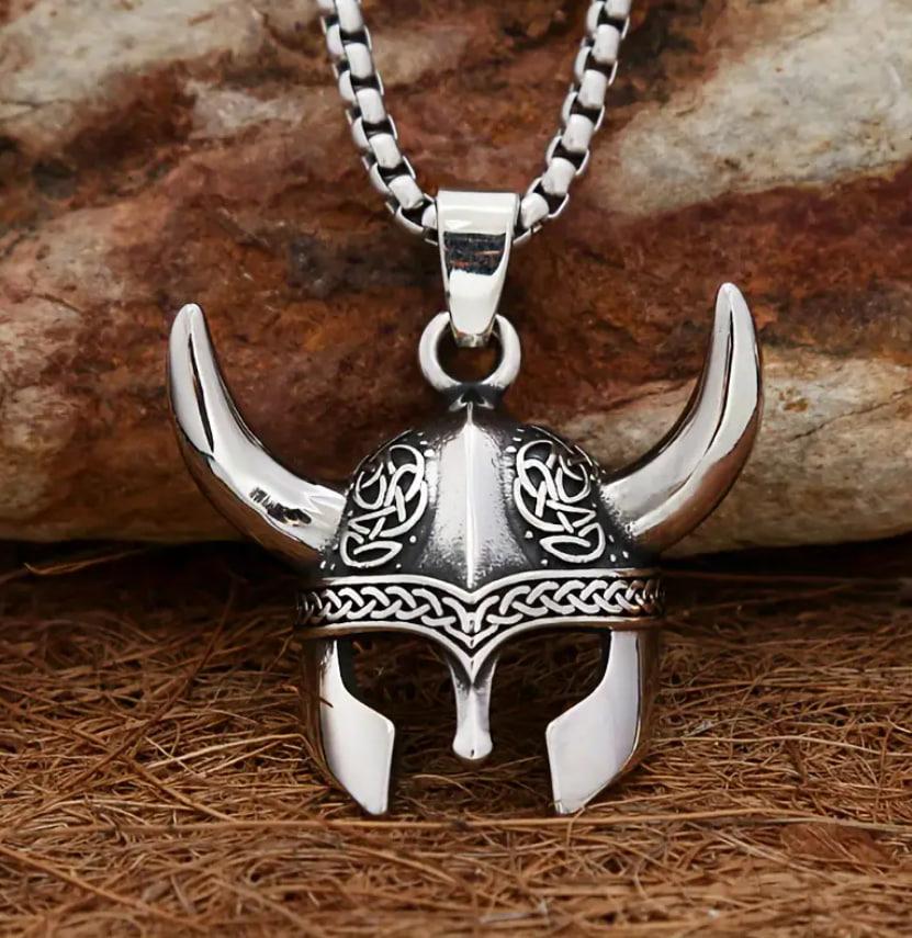 Кулон мужской Маска викингов на цепочке 3,5х3,2 см (28349426) Кулон мужской Маска викингов на цепочке 3,5х3,2 см (28349426)