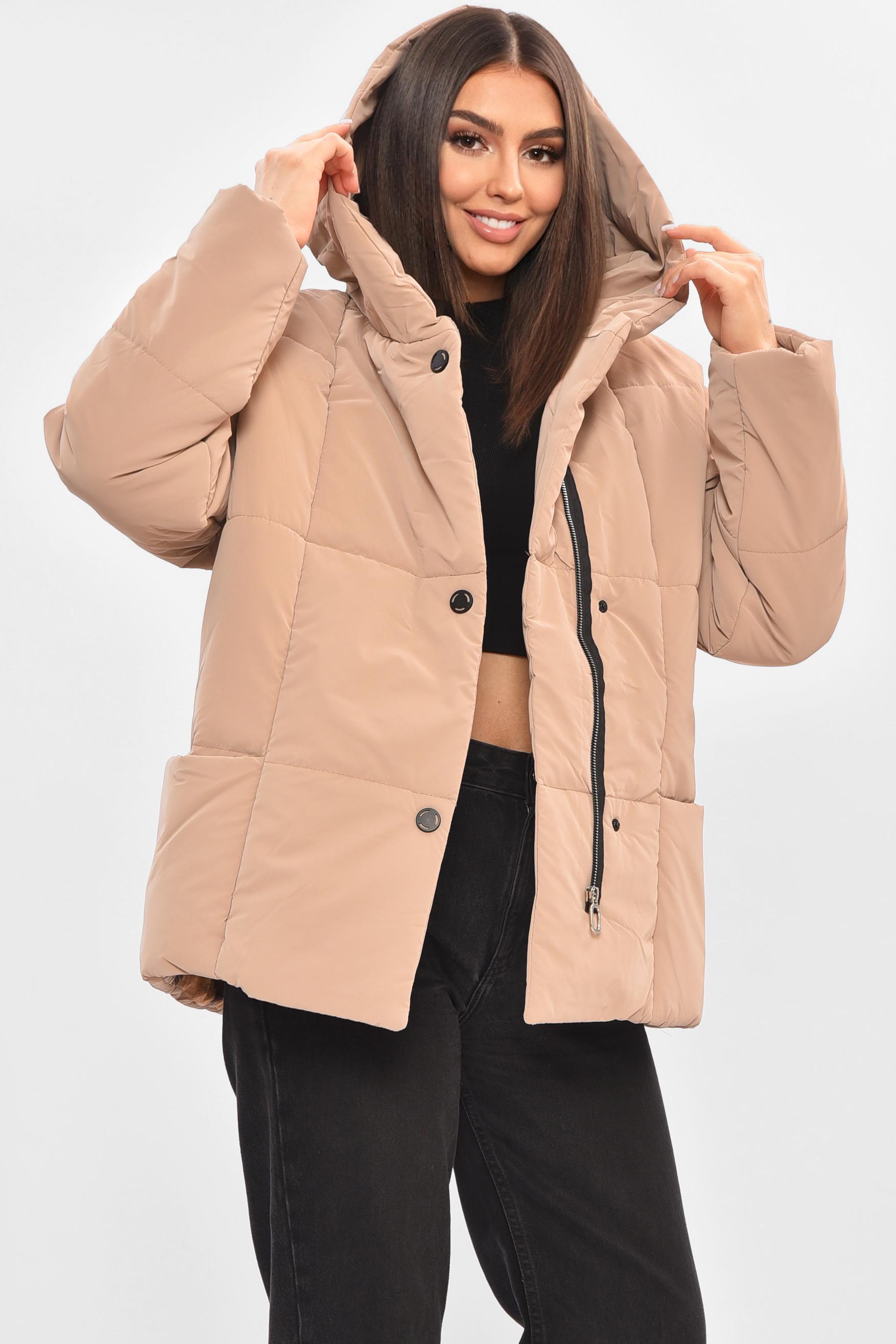 Куртка женская демисезонная L Бежевый (205497)