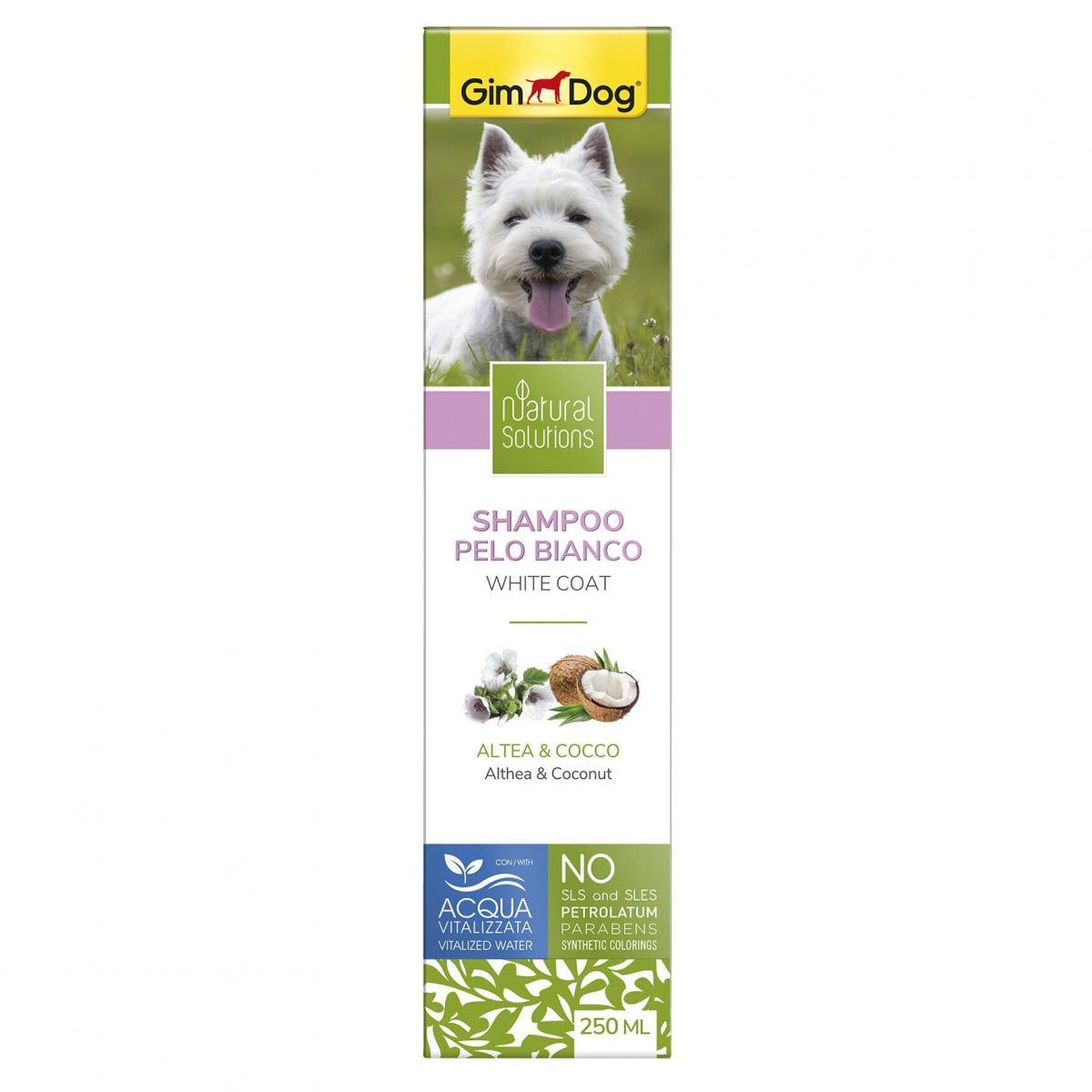 Шампунь Gimborn Natural Solutions GimDog для собак с светлой шерстью 250 мл (4002064504711)