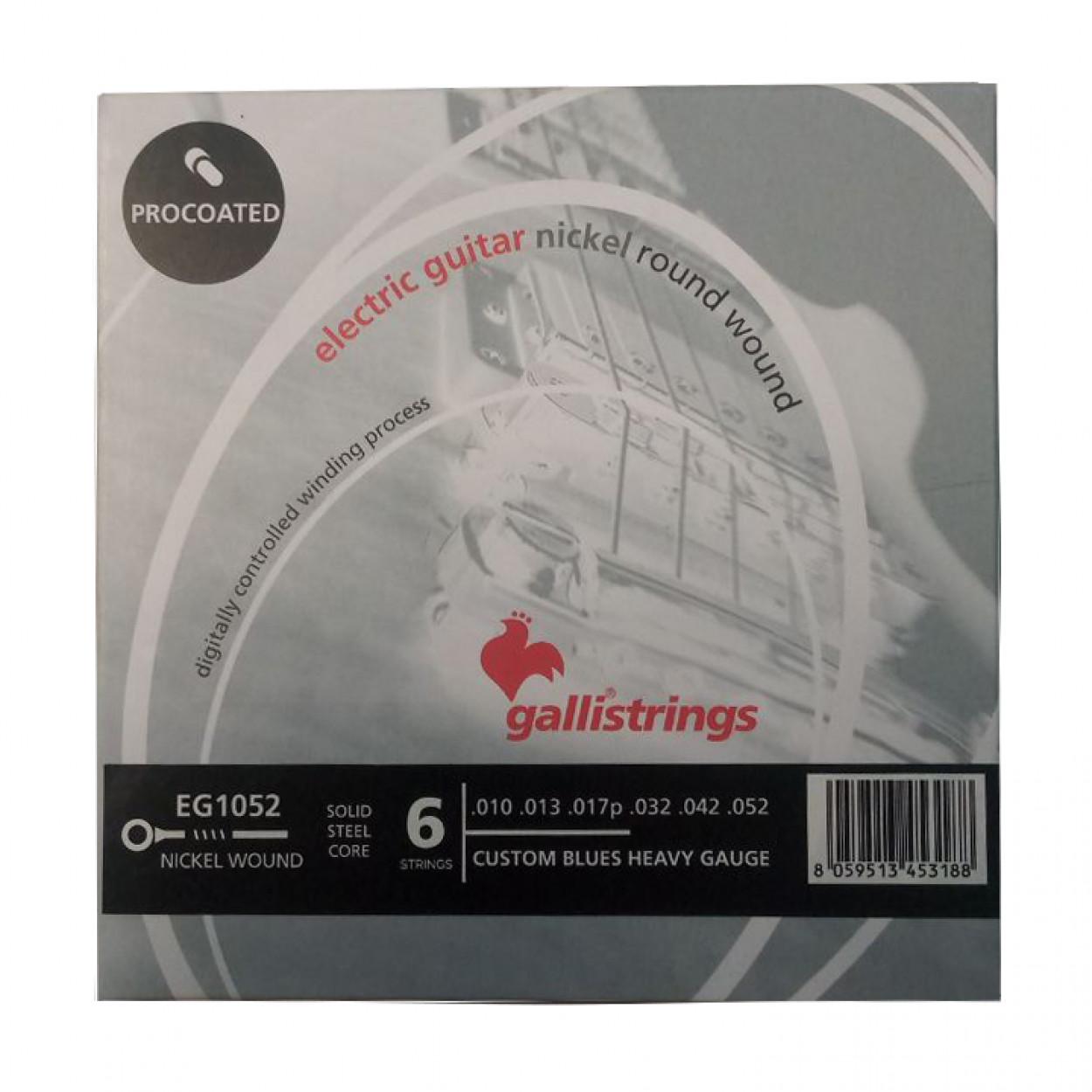 Струны для электрогитары GalliStrings EG1052 Custom Blues Heavy (58951)