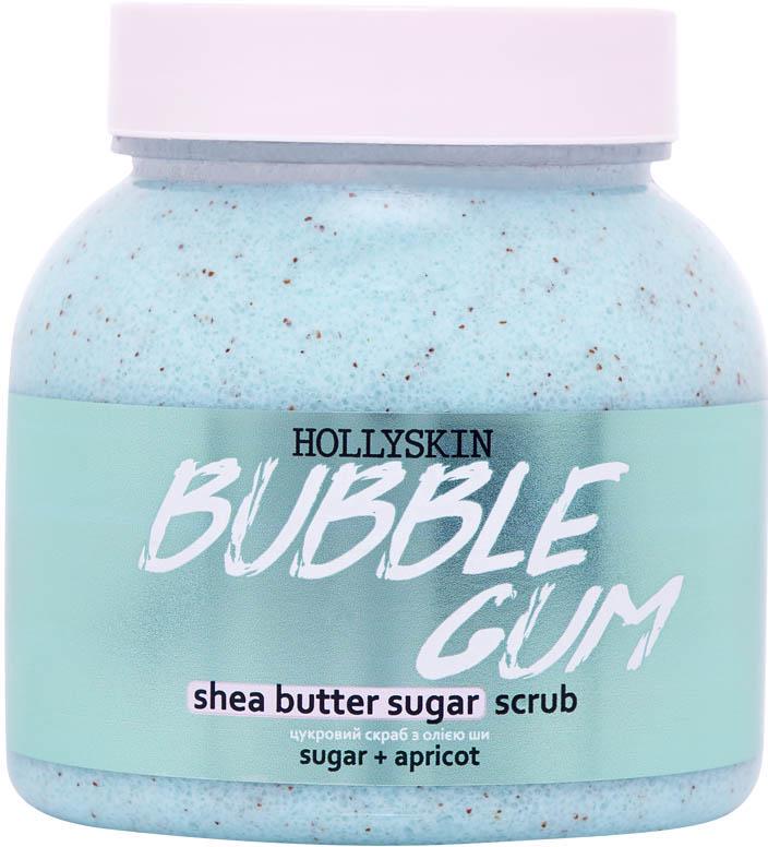 Скраб для тела сахарный Hollyskin Bubble Gum с маслом ши и перлитом 300 мл (15453)