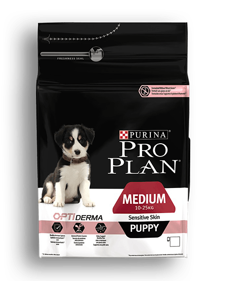 Сухой корм для щенков средних пород Purina Pro Plan Puppy Medium с Optiderma с лососем 12 кг (492843892)