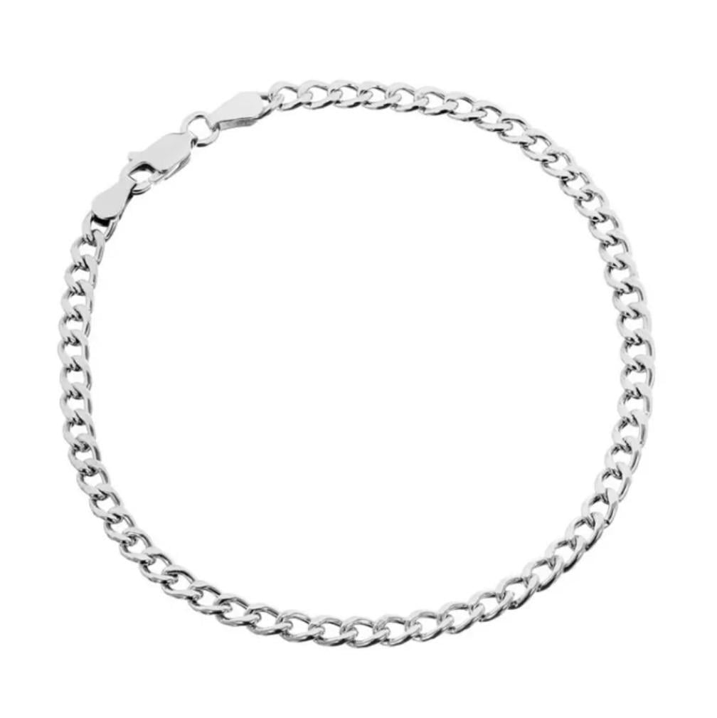 Серебряный браслет Панцирь 21 см родованное 4,2 г (804р11/21)