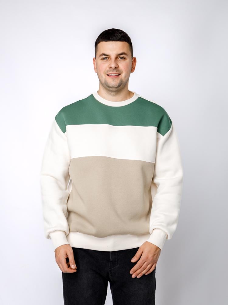 Світшот чоловічий ЦБ-00233110 р. 46 Білий (SKT000940643) Світшот чоловічий ЦБ-00233110 р. 46 Білий (SKT000940643)