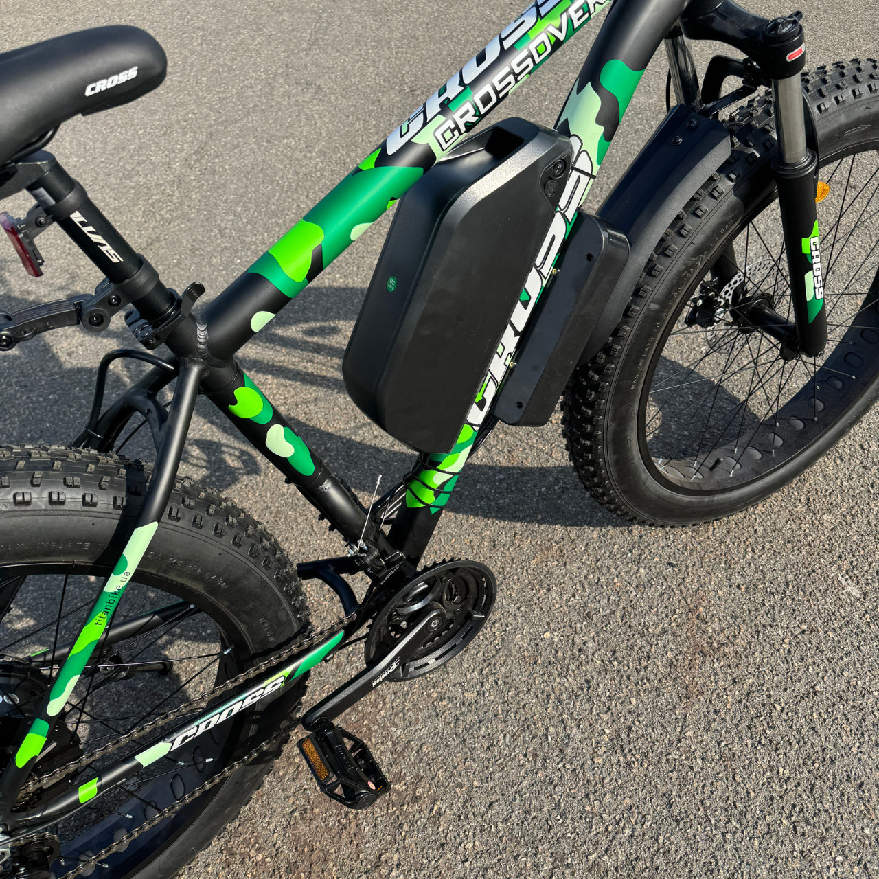 Велосипед з Е-комплектом Crossover 2025 48 В 750 Вт MXUS 15 Ah/ до 55 км запас ходу 26х4,0" Green - фото 6 Велосипед з Е-комплектом Crossover 2025 48 В 750 Вт MXUS 15 Ah/ до 55 км запас ходу 26х4,0" Green - фото 6