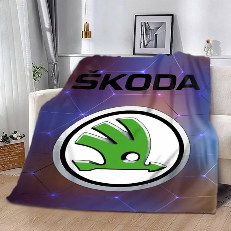 Плед Skoda 3D плюшевый 160х200 см 2675 (45345441)