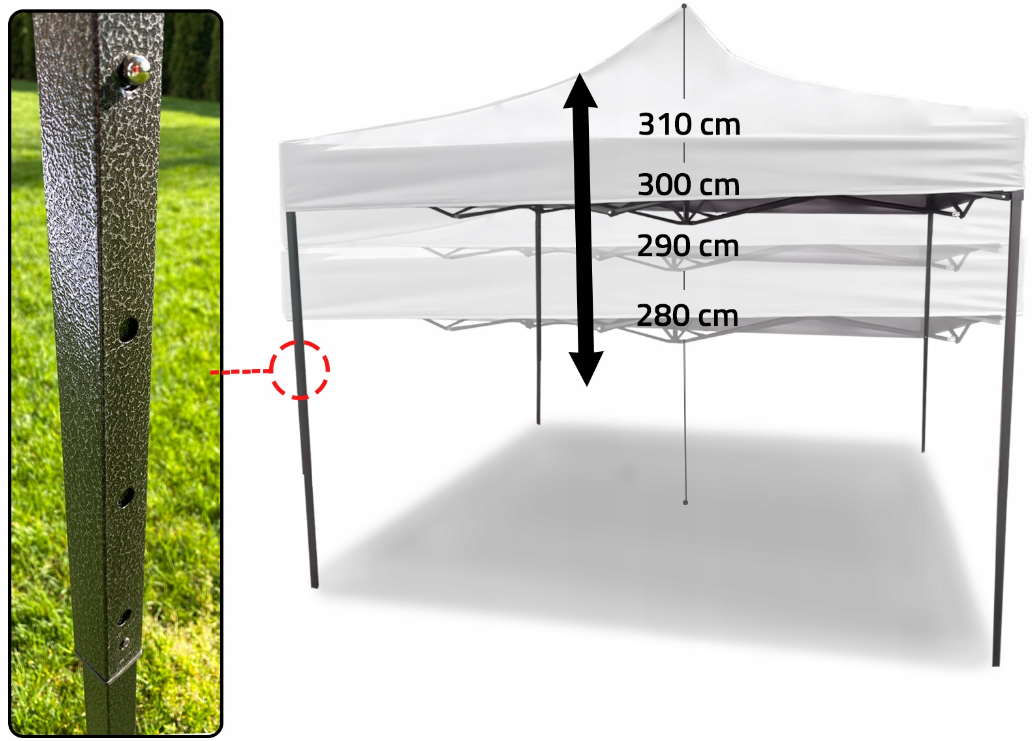 Павильон садовый Maltec 3 стены 3х3 м Светло-серый (2166911958) - фото 9 Павильон садовый Maltec 3 стены 3х3 м Светло-серый (2166911958) - фото 9