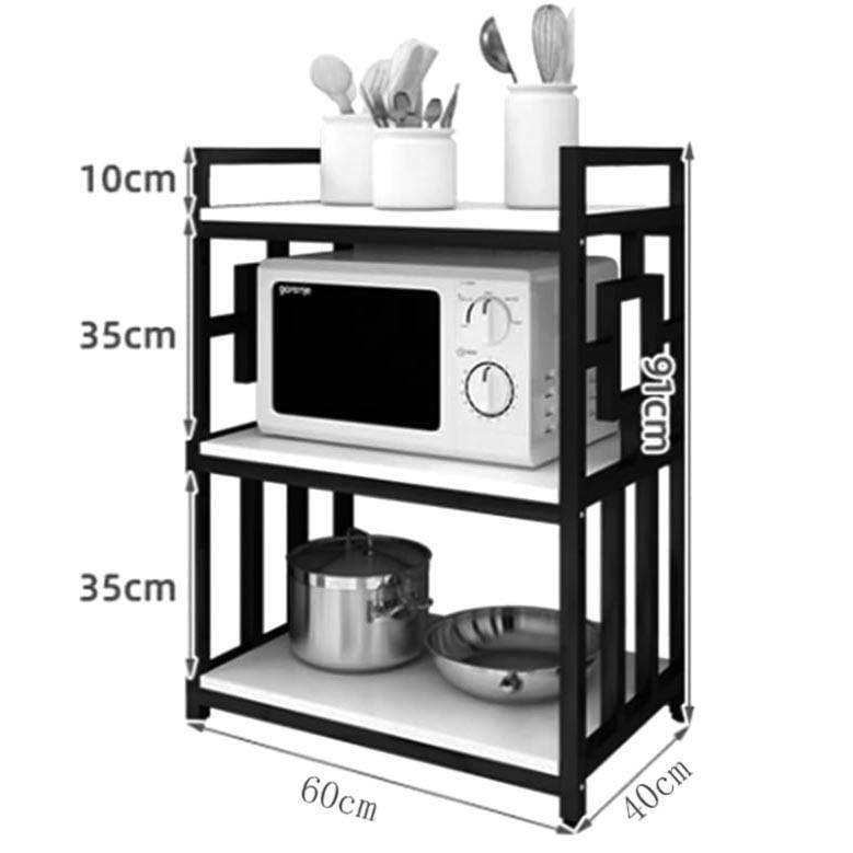 Стеллаж кухонный из дерева Санпот 3 Зефир/Бланже (СТА-30642001) - фото 2