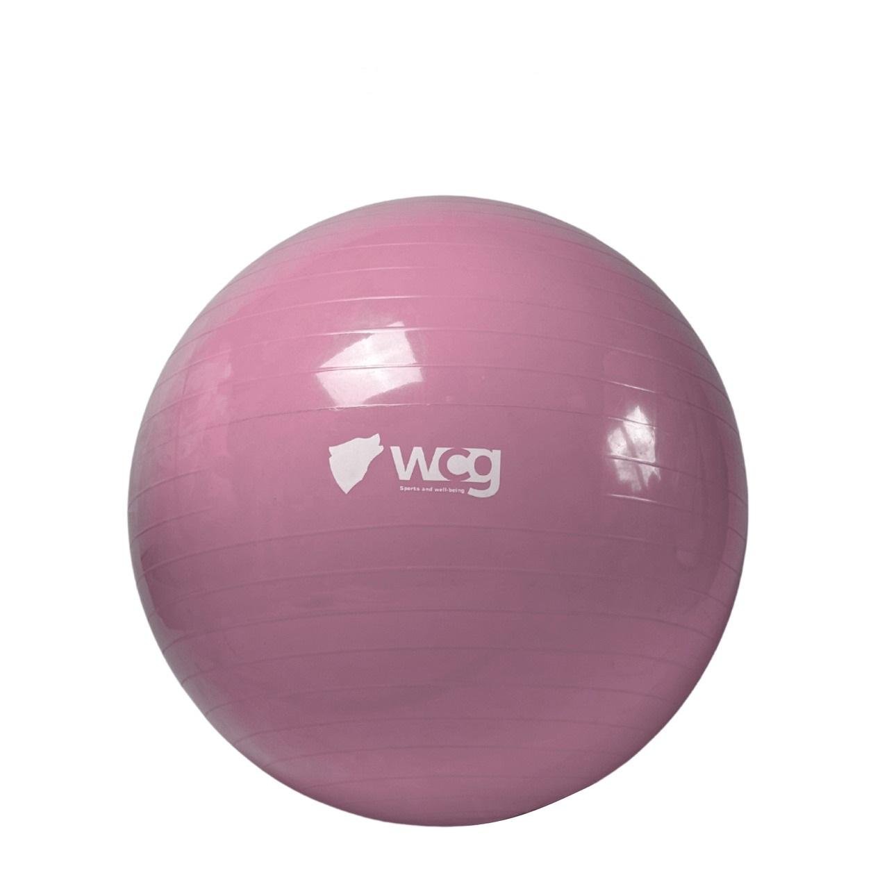 Мяч для фитнеса WCG 55 Anti-Burst с насосом 250 кг Pale Pink