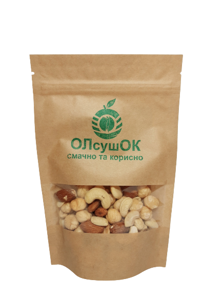 Микс орехов фундука, миндаля, кешью, арахиса ОЛсушОК 100 г (4820252920156) Микс орехов фундука, миндаля, кешью, арахиса ОЛсушОК 100 г (4820252920156)