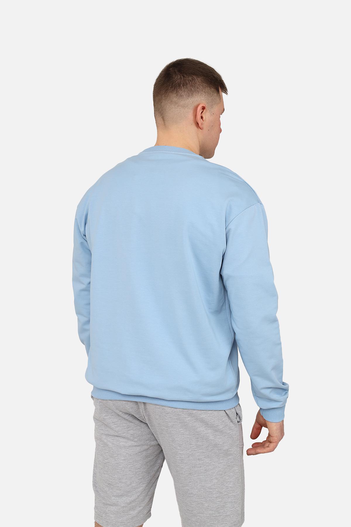 Свитшот мужской ЦБ-00266204 р. 54 Голубой (SKT001035261) - фото 4 Свитшот мужской ЦБ-00266204 р. 54 Голубой (SKT001035261) - фото 4