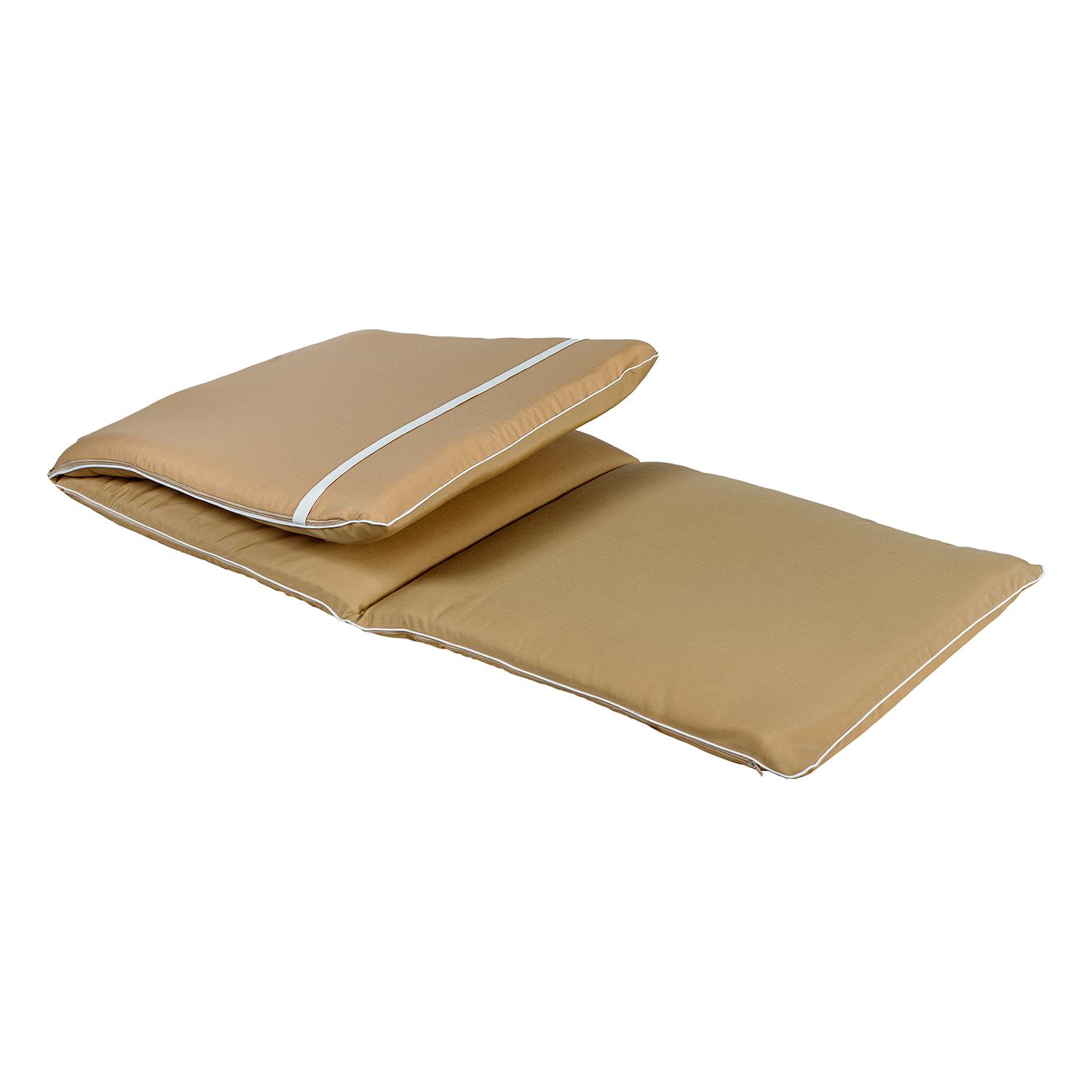 Матрас для шезлонга Ost-Fran TRIO тексилк 189x58x5 см Темно-бежевый 2733 (3903) - фото 2