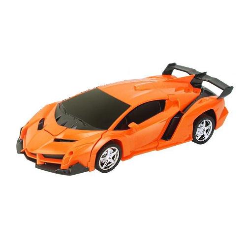 Машинка детская на радиоуправлении Трансформер Lamborghini Robot Car р. 18 на батарейках Оранжевый