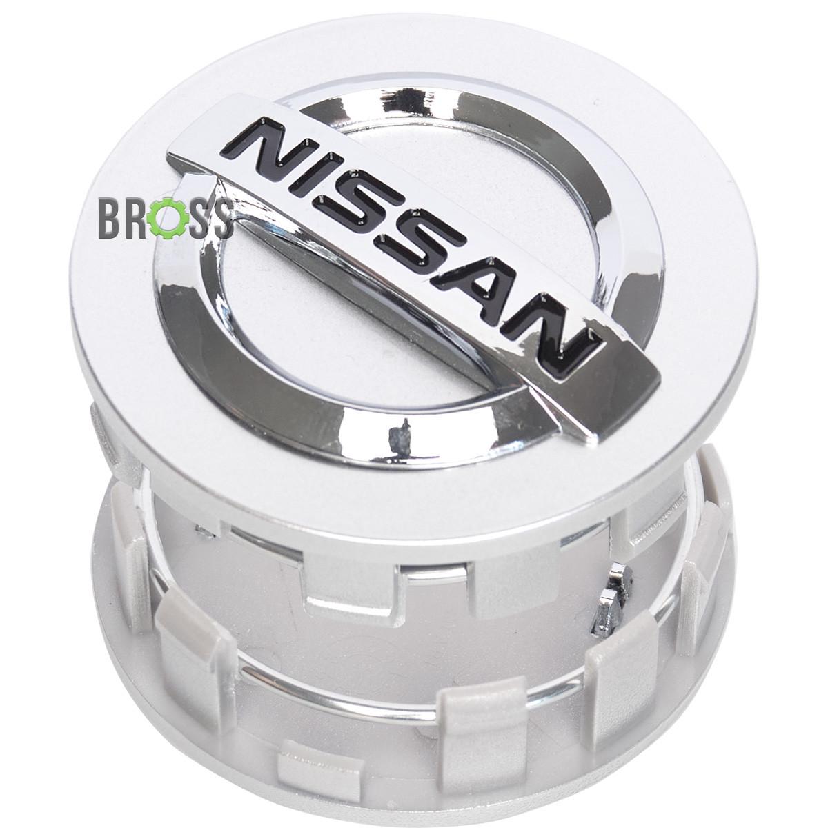 Заглушки дисків Nissan 54 мм Світло-сірий (26551596) - фото 2