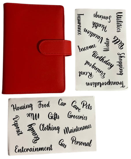 Блокнот для откладывания денег Budget Binder А6 6 конвертов Красный (1026) Блокнот для откладывания денег Budget Binder А6 6 конвертов Красный (1026)