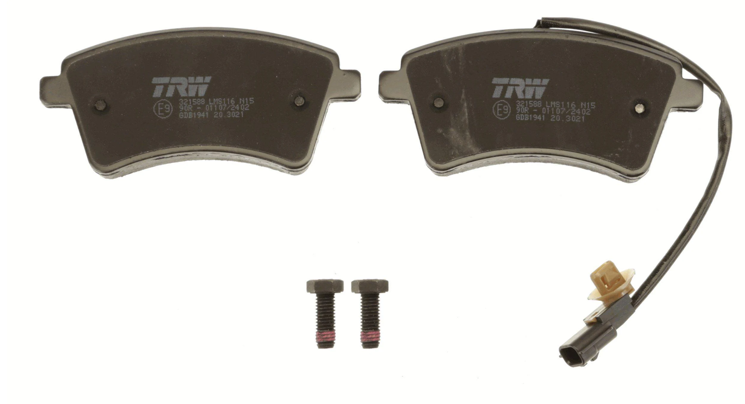 Комплект тормозных накладок для дисковых тормозов TRW GDB1941