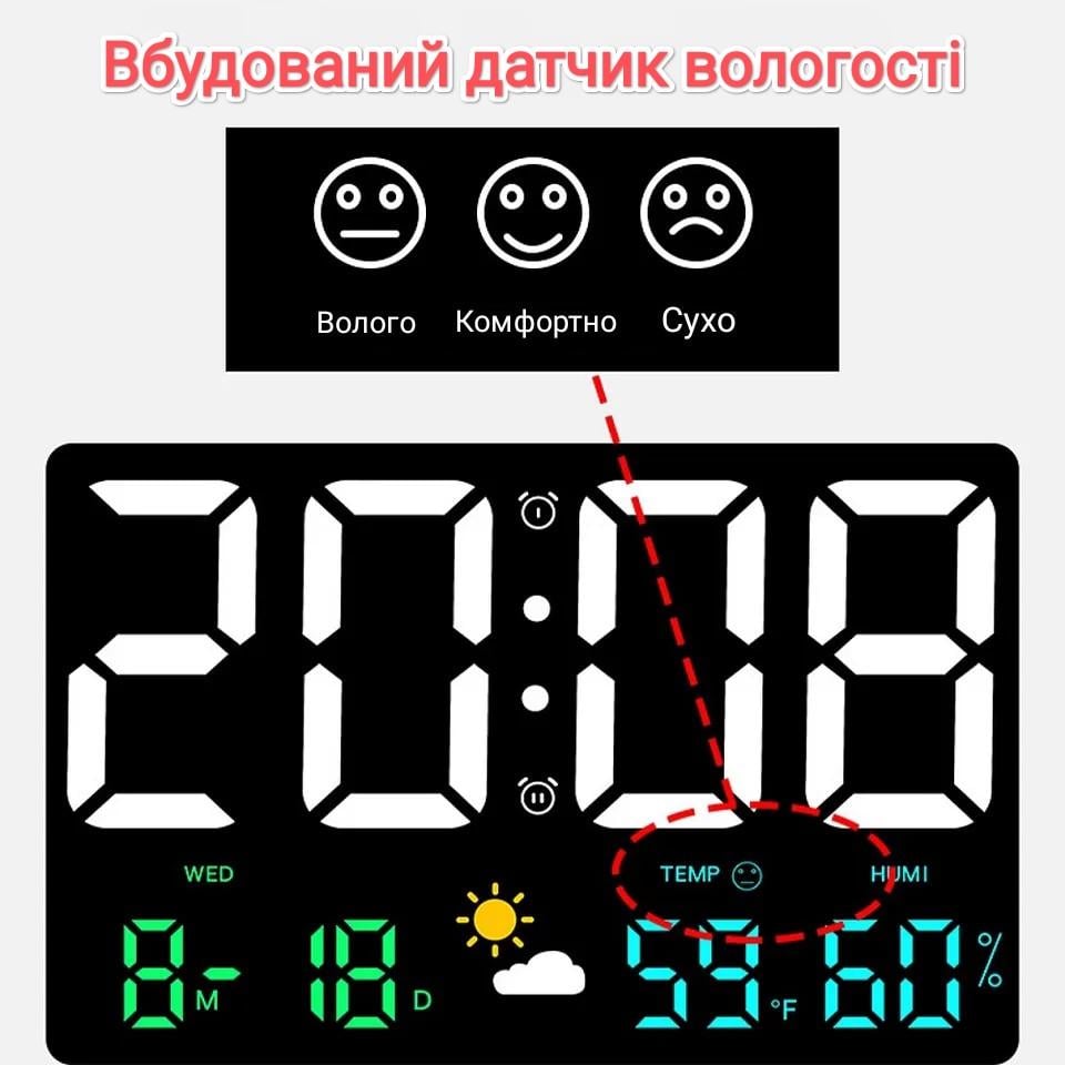 Часы электронные Jclock GH8012 - фото 2