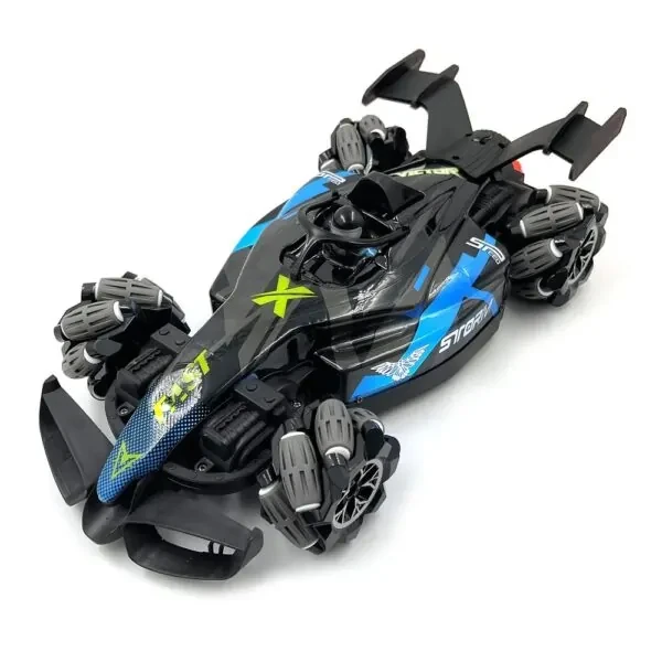 Радиоуправляемая машина для дрифта F1 двойное управление от руки и дистанционный пульт полноприводная Синий (2666602629)