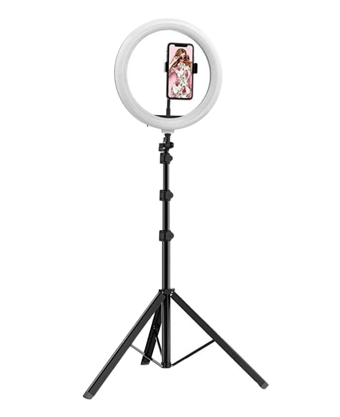 Комплект блоггера Ring fill light Кольцевая лампа 26 см штатив 150 см