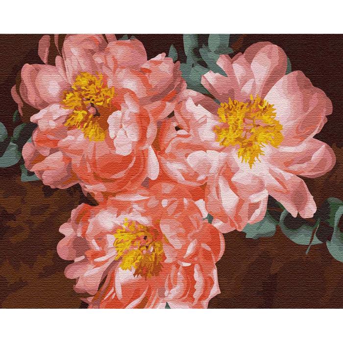 Картина по номерам Идейка "Пионовое вдохновение" 40х50 см (skl-КНО3110)