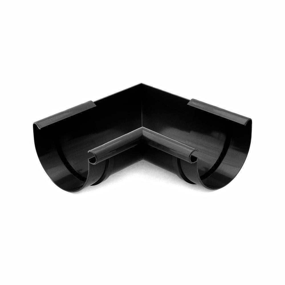 Кут ринви Bryza внутрішний 90° 125 мм Чорний (9005)