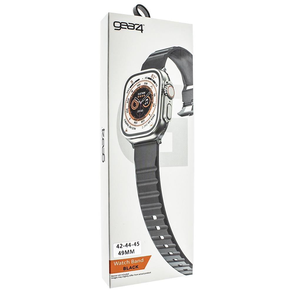 Ремешок силиконовый SPIGEN GEAR 4 GE-03 для Apple Watch 42/44/45/49 мм Чорний (212-00627)