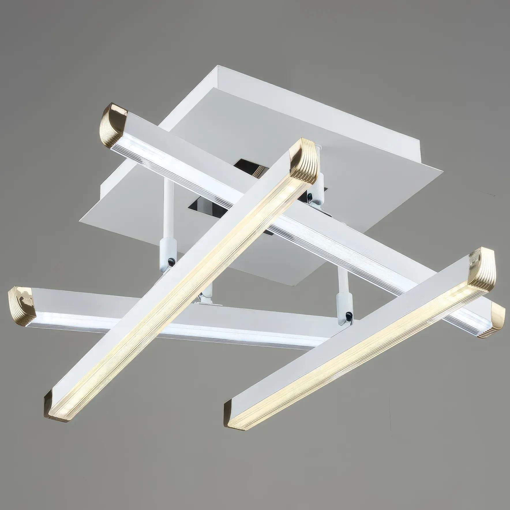 LED-люстра потолочная Sirius с акриловыми плафонами 3000/6500К IP20 B YH996/4 WT 32W Белый (28689771)