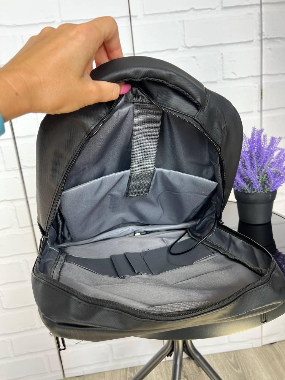 Рюкзак большой городской качественный каждый день 31х42х12 см Черный - фото 6 Рюкзак большой городской качественный каждый день 31х42х12 см Черный - фото 6