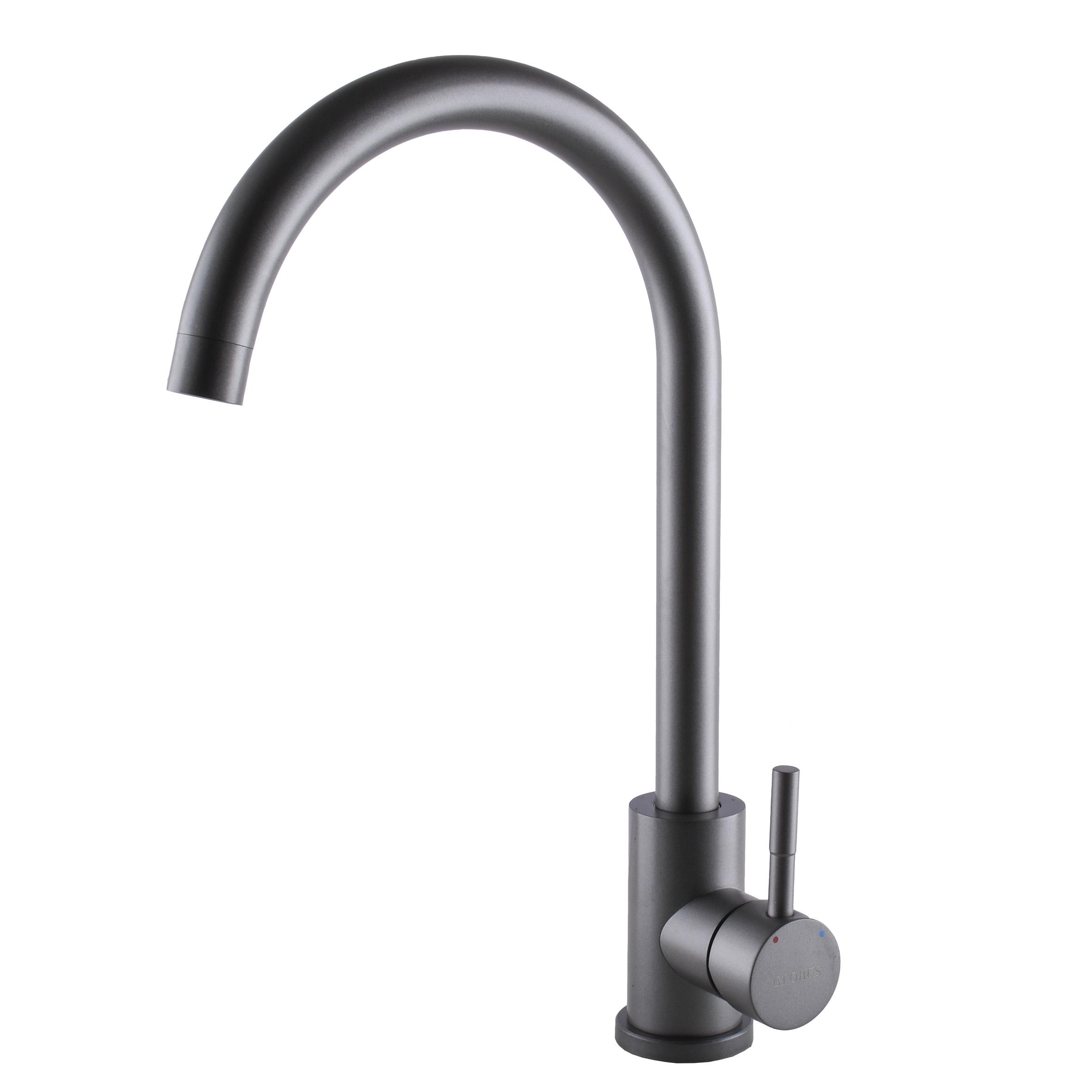 Смеситель для кухни Globus Lux ALPEN SBT1-203S-GRAY 000022217 однорычажный Серый (115928) Смеситель для кухни Globus Lux ALPEN SBT1-203S-GRAY 000022217 однорычажный Серый (115928)