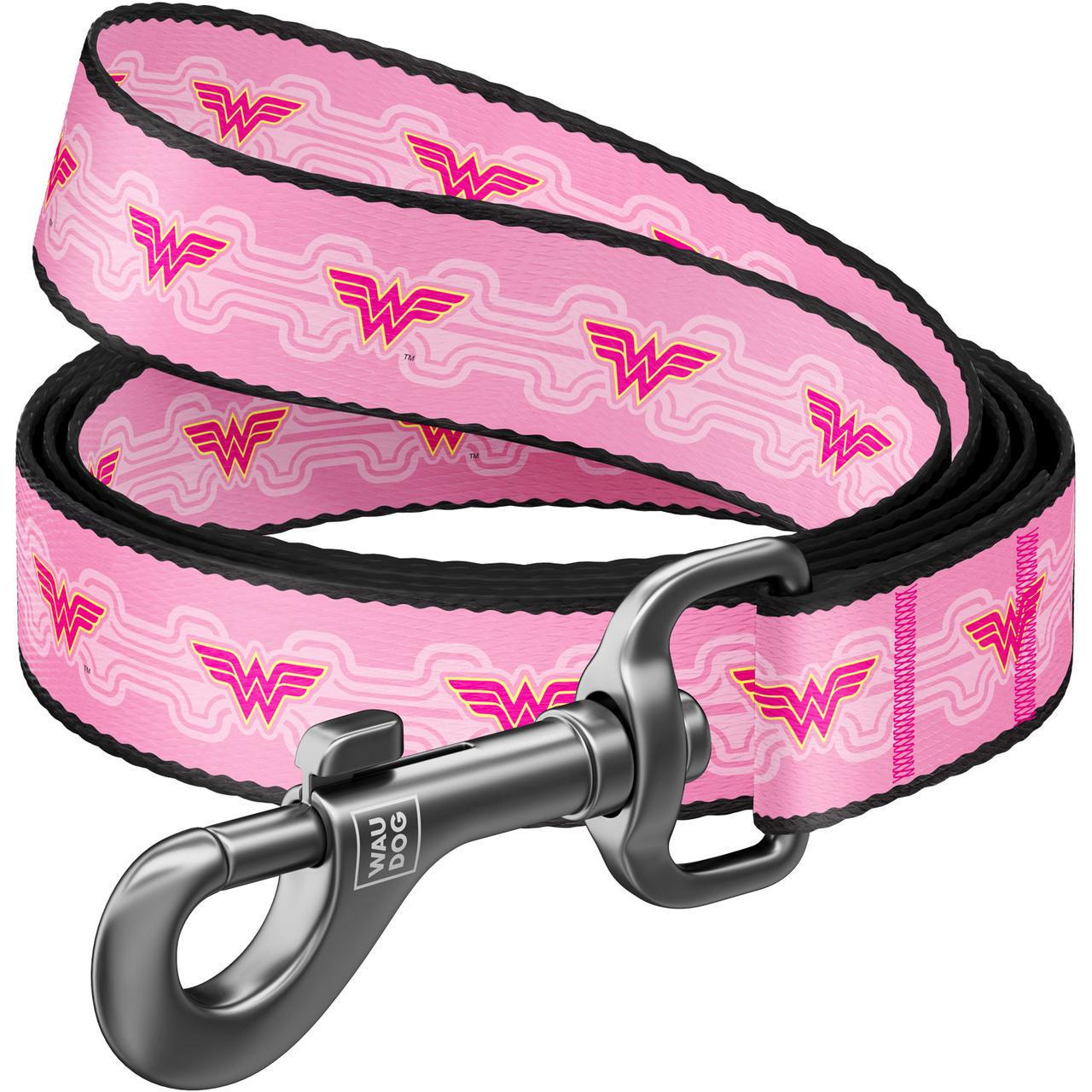 Поводок для собак нейлоновый Waudog Nylon Чудо-женщина 1 122 см 15 мм (0115-2015)