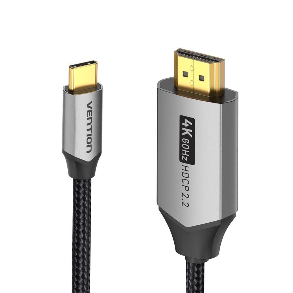 Кабель-перехідник USB-C на HDMI Vention 4K 60 Гц 1,5 м Чорний (CRBBG)