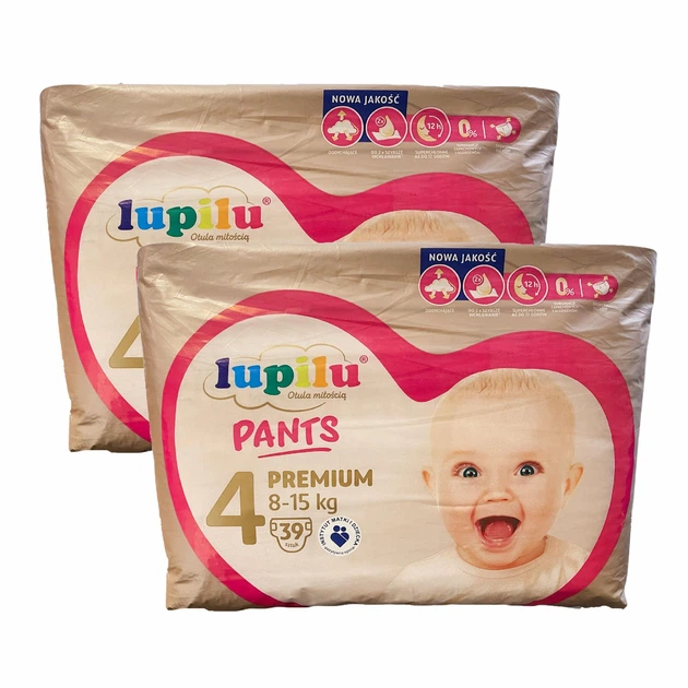 Підгузки-трусики дитячі Lupilu Premium Jumbo Bag 4 Maxi 8-15 кг 78 шт. (94012743)