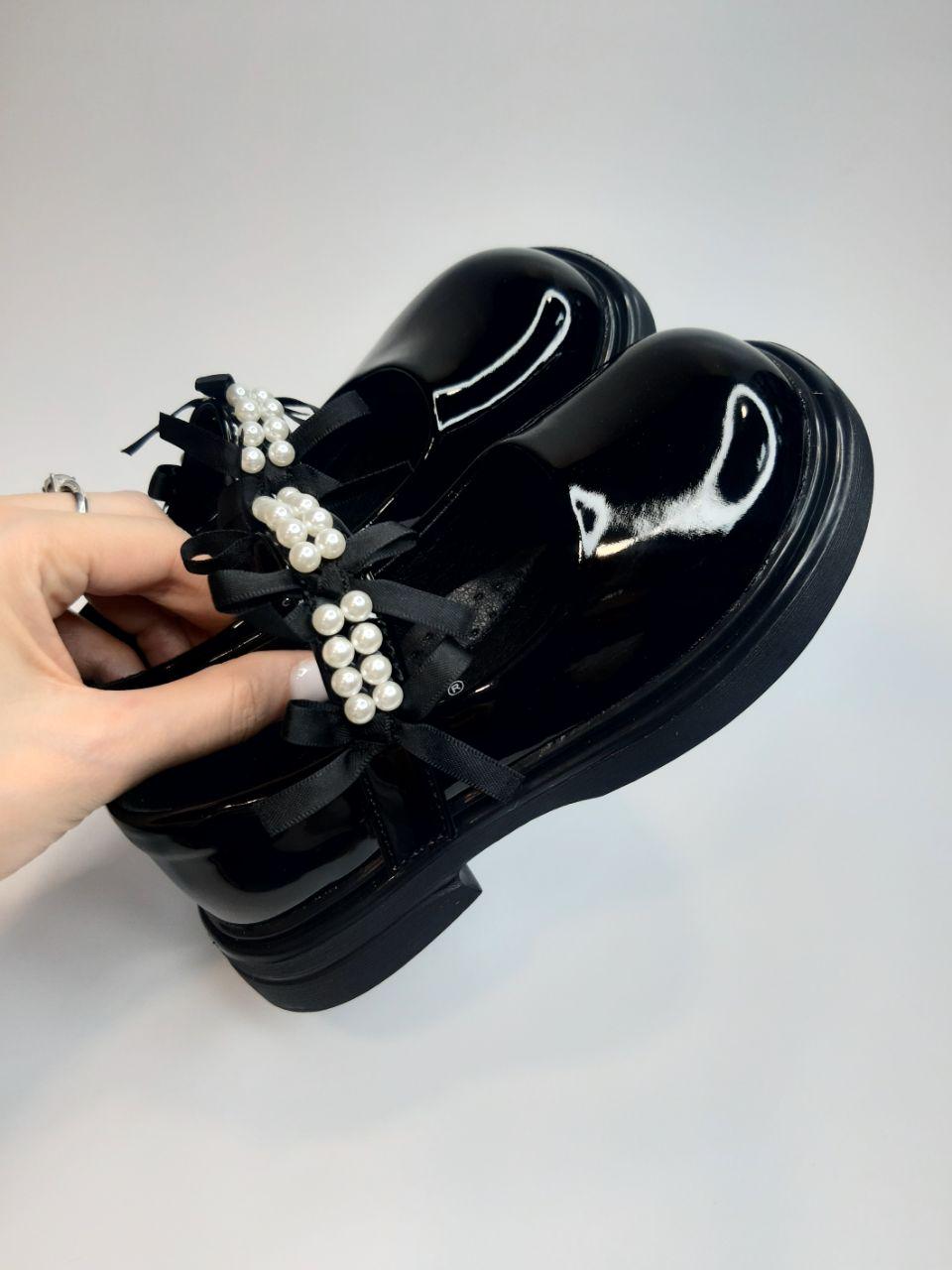 Туфлі дитячі Clibee для дівчинки р. 28 17,5 см Чорний (632 black) - фото 5