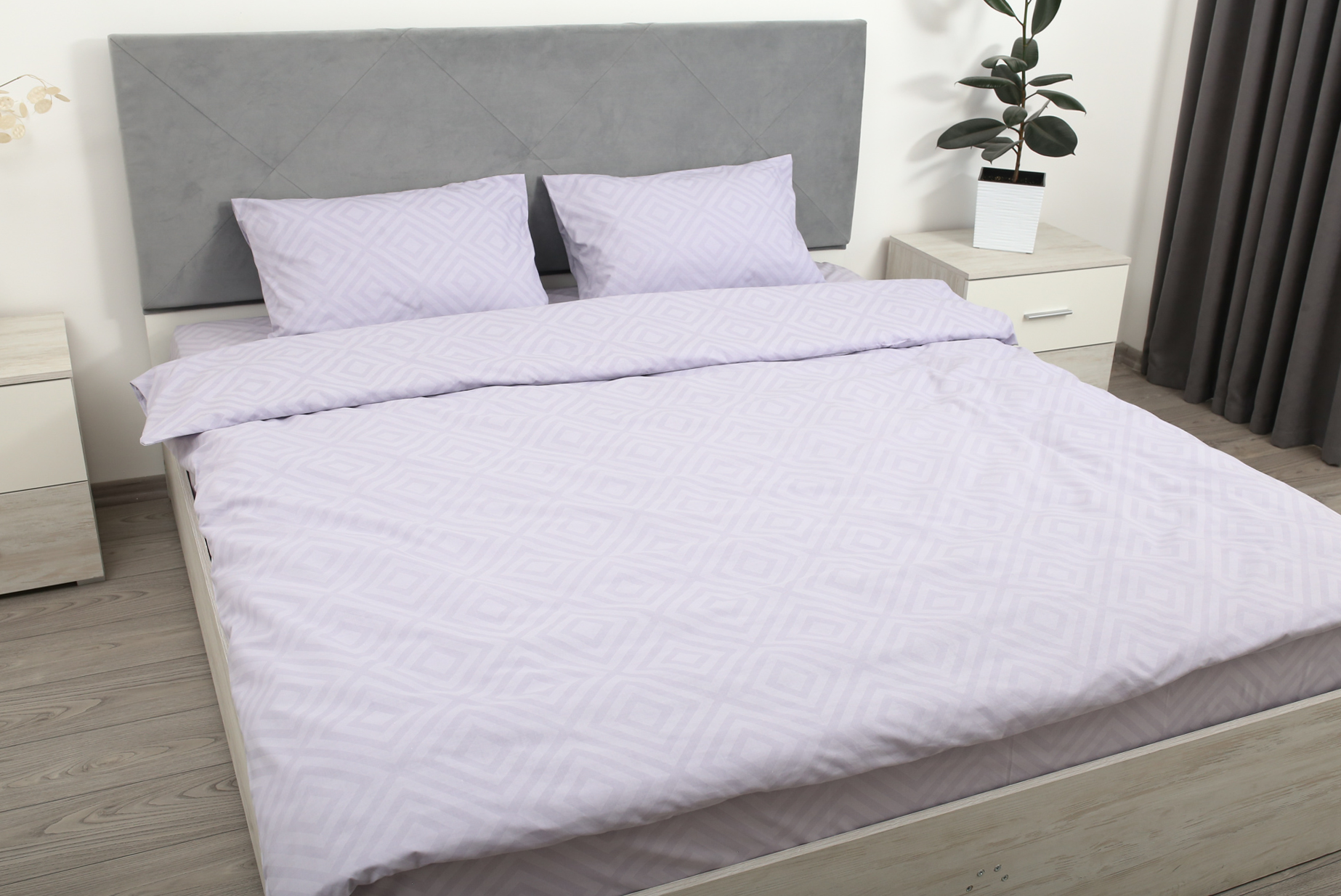 Комплект постельного белья евро Amore Glux-155 бязь Лавандовый (KPB-Ae-Glux-155(50x70)_) - фото 9 Комплект постельного белья евро Amore Glux-155 бязь Лавандовый (KPB-Ae-Glux-155(50x70)_) - фото 9