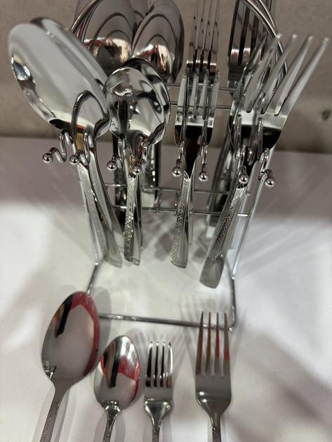 Набор приборов столовых Top Kitchen A на подставке нержавеющая сталь 24 пр. (A-24) - фото 3