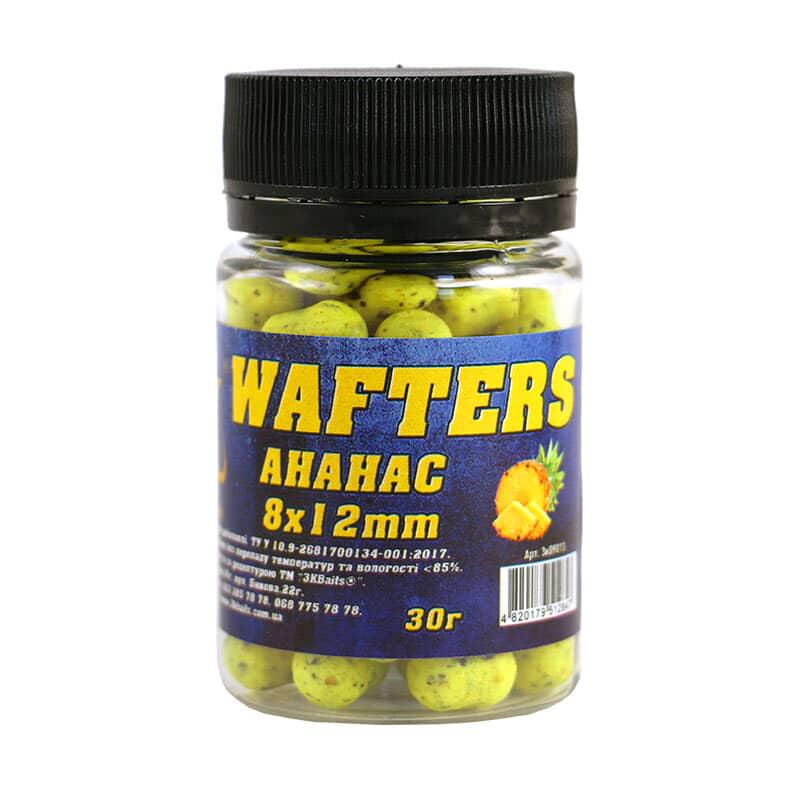 Бойл збалансований 3KBaits Wafters Ананас 8х12 мм 30 г (3KB1322)