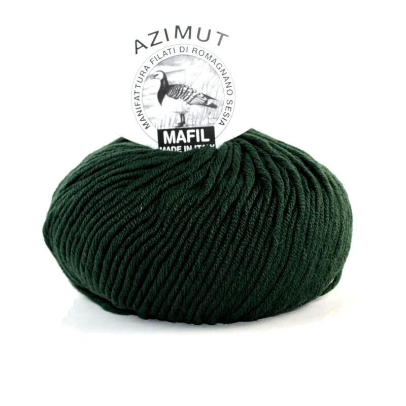 Пряжа меринос Mafil Azimut 868 Темно-зеленый (7044)